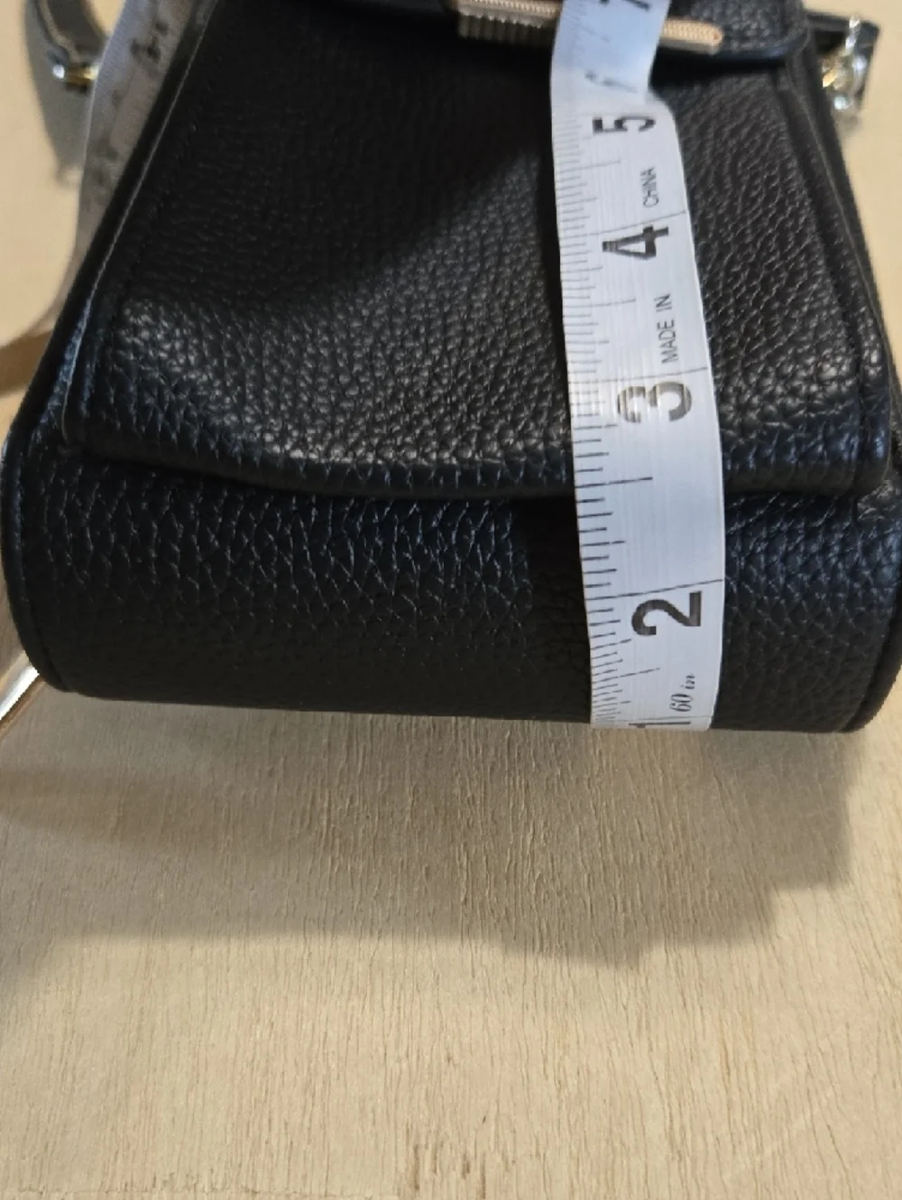 Mingyou Black Crossbody Pebbled Faux Leather Phone Wallet Purse Multiple Pockets - Picture 12 of 12
